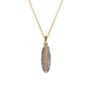 TAT2 Vintage Silver Casbah Mini Feather Necklace